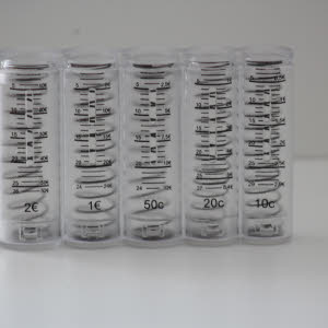  MUNTHOUDER: transparant met schaalverdeling